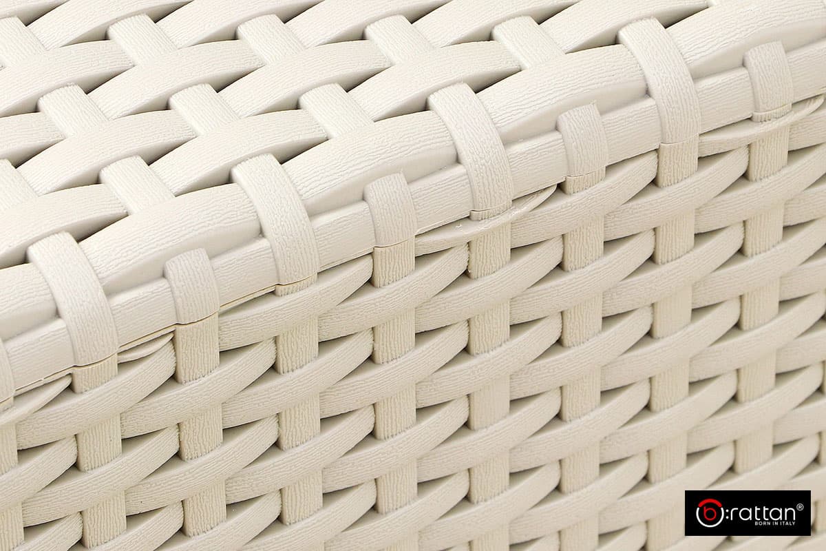 Комплект мебели RATTAN Premium 4 серый синие подушки