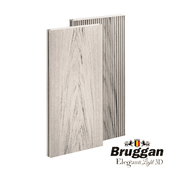 Террасная доска Bruggan Multicolor 140х19х3000мм Полнотелая Smoke White